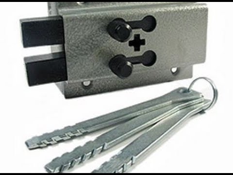 Видео: Как открыть ригельный замок