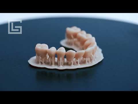 Видео: 3d-печать коронок и временных конструкций фотополимерной смолой Gorky Liquid