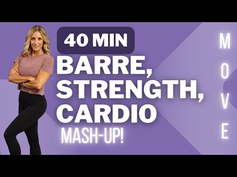 Видео: 40-минутный комплекс упражнений «Барэ», «Сила» и «Кардио»!