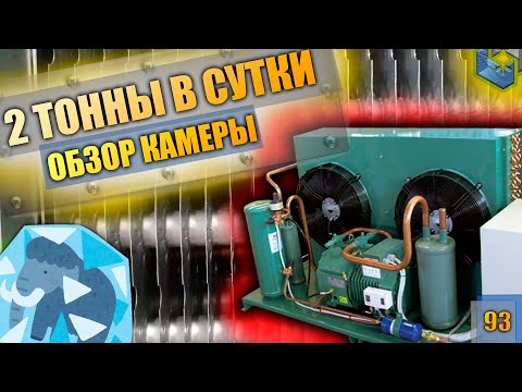 Видео: Аппарат шоковой заморозки на одну телегу: 2 тонны в сутки из нержавейки AISI304, агрегат Bitzer.