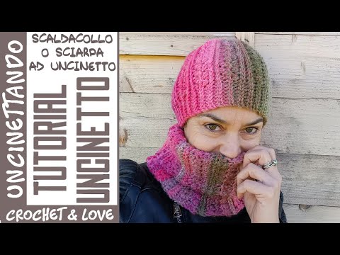 Видео: Легкое вязание крючком повязки на шею или шарфа | Пошаговое руководство