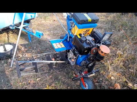 Видео: Мотоблок ДТЗ з Роторною Бороною! ЗАКРИТТЯ Сезону.