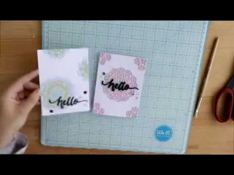 Видео: Открытка с многоцветной вырубкой (CAS-card: Multicolored Die Cutting) | Mimi-cut