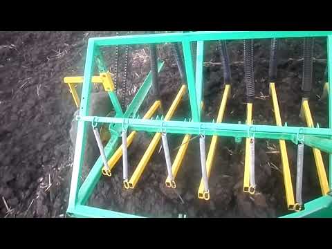 Видео: самодельна зернова сивалка . сиэм  ячминь.первий блин комом.