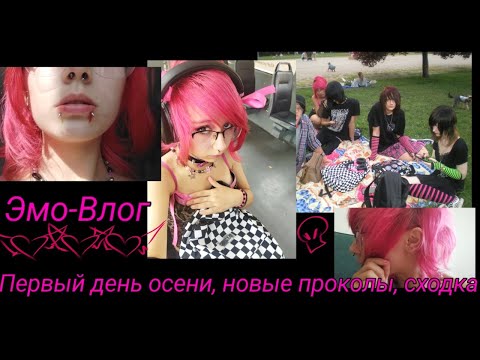 Видео: // Эмо влог Первый день осени, новые проколы, сходка