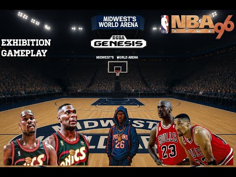 Видео: NBA Live 96 — как разблокировать Майкла Джордана/Геймплей |Sega Genesis| С комментариями |Sonics ...