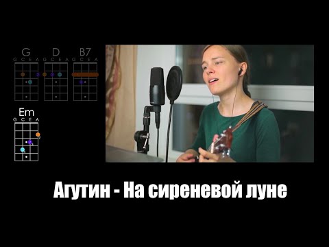 Видео: Агутин — На сиреневой луне (укулеле разбор)