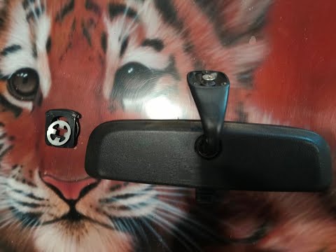 Видео: Hyundai Getz.Что делать,если зеркало заднего вида, отвалилось от  крепления на лобовом стекле