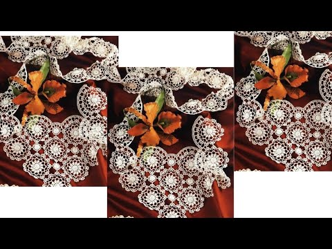 Видео: Excellent crochet motif Превосходный мотив для скатерти