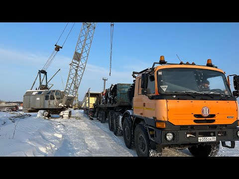 Видео: Уренгой,Красота Севера ,Перегружаем груз на ТАТРУ