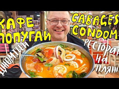 Видео: Паттайя. Ресторан Cabbages and Condoms. Кафе Попугай и Рынок на Джомтьене. Пробуем Лягушку