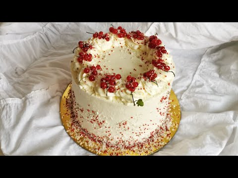 Видео: Торт "Кокос-миндаль" | Кокосовый бисквит | Миндальное пралине | Крем маскарпоне с белым шоколадом