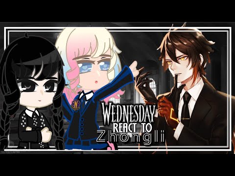 Видео: Реакция Академии Невермор на то, что Т/И Чжунли стала новым учителем☂️Среда🔥Реакция на Genshin Im...