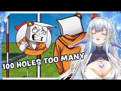 Видео: СКОЛЬКО ЛУНОК, ДО ТЕХ ПОР, ПОКА ОНИ НЕ СОЙДУТ С УМА? | SMii7Y Мини-гольф на 100 лунок | Реакция V...