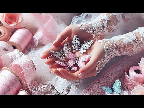 Видео: Удивительная идея бабочек из лент.