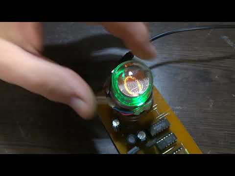 Видео: Часы ламповые ИН-1 подсветка.