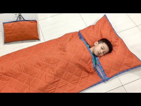 Видео: Как сшить простой и аккуратный дорожный спальник / Как сшить простой и аккуратный офисный спальник