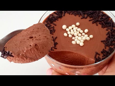Видео: Всего 4 ИНГРЕДИЕНТА, 5 минут - ВЕЛИКОЛЕПНЫЙ ШОКОЛАДНЫЙ МУСС Рецепт № 290