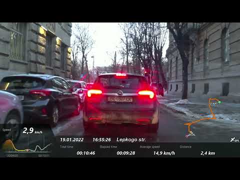 Видео: [22-02] Вулицями Львова на авто: Хмельницького - Володимира Великого