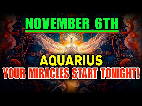 Видео: Водолей ♒ — Ваша тайная судьба активируется 6 ноября! Приготовьтесь к 4 чудесам, которые изменят ...