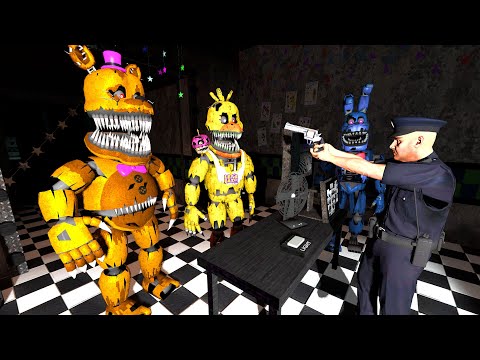 Видео: АНИМАТРОНИКИ ПРОТИВ ОХРАННИКА FNAF COOP SANBOX GMOD ► Garry's Mod
