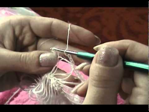 Видео: вязаный палантин на вилке - мастер класс.avi