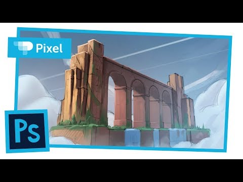 Видео: Уроки по цифровому рисунку, рисуем в Adobe Photoshop | мост