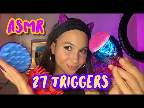 Видео: АСМР 27 триггеров. Уснёшь за 5 минут. ASMR 27 triggers.