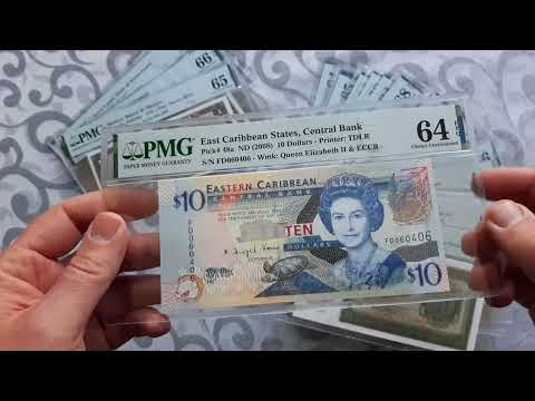 Видео: 4️⃣0️⃣ банкнот в слабах PMG. Paper Money Grading. Collection of banknotes 🆒