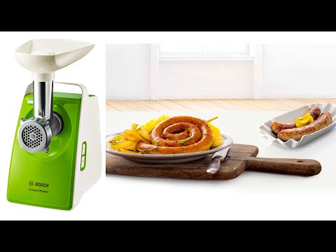 Видео: Мясорубка Bosch MFW3520 Обзор и Приготовление Колбасок Дома