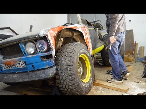 Видео: Арки слишком малы. Новые колеса на ВАЗ 2106