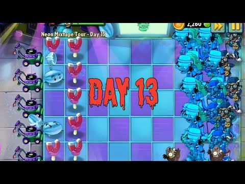 Видео: Наконец-то!🍒 Прошёл 13-ый уровень Neon Mixtape Tour в PvZ2 (2022)!🍄