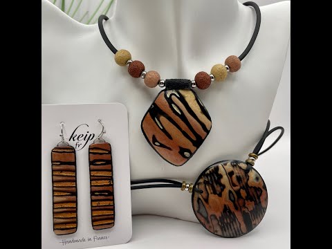 Видео: Полимерная глина «Desert Brûlée» — мокуме-гане с земным племенным колоритом и как спасти обреченн...