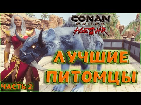 Видео: Conan Exiles - ЛУЧШИЕ ПИТОМЦЫ - СПУТНИКИ! ПРОКАЧКА, СИЛА, МЕСТА РЕСПАВНА! Земли Изгнанников.