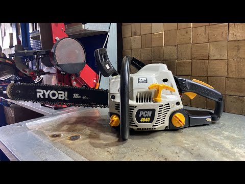Видео: RYOBI PCN 4040 France. Бензопила из долгого ящика, ремонт.