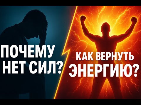 Видео: Почему всегда нет сил и энергии? Что мешает быть бодрым каждый день? Как вернуть силу и энергию