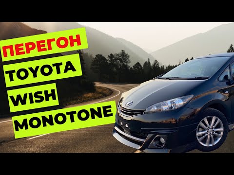 Видео: ПЕРЕГОН TOYOTA WISH 2012г 1.8S MONOTONE