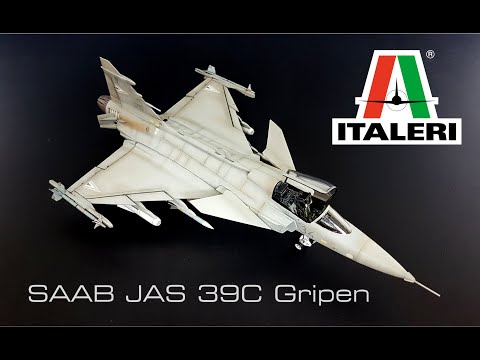 Видео: ВИДЕО ПОЛНОЙ СБОРКИ SAAB JAS 39 Gripen от Italeri в масштабе 1/72