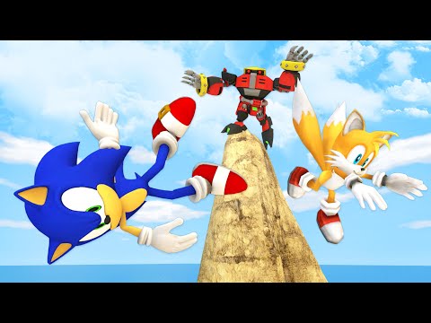 Видео: Sonic: Рэгдолл Прыжки и Падения [GMOD] - Серия 58
