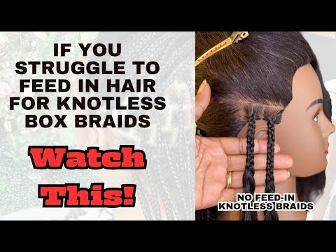 Видео: Как плести косы-боксы без узлов, не добавляя волосы | Очень простой урок по плетению для начинающих