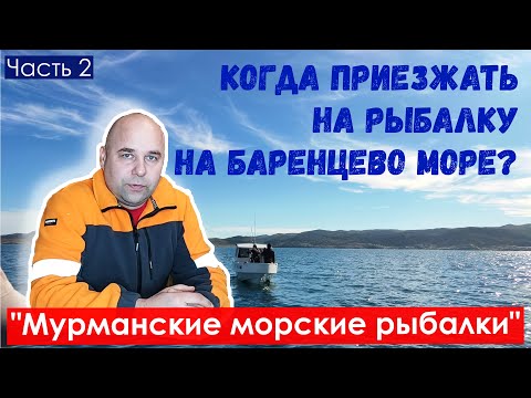 Видео: Когда приезжать на рыбалку на Баренцево море? Мурманские морские рыбалки. Рыбалка на треску. Часть 2