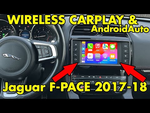 Видео: Беспроводная связь CarPlay и AndroidAuto для Jaguar F-Pace 2017–2018