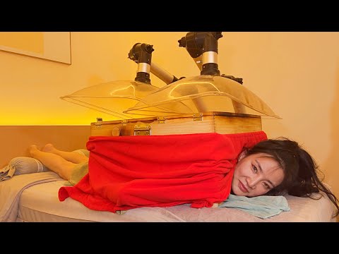 Видео: АСМР-массаж + прижигание + гибкая остеопатия! Восточная лечебная помощь при сне