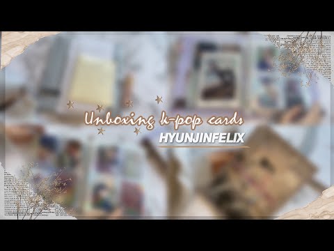 Видео: ♡Распаковка карт stray kids и организация биндера🦙|unboxing and organization k-pop cards hyunlix♡