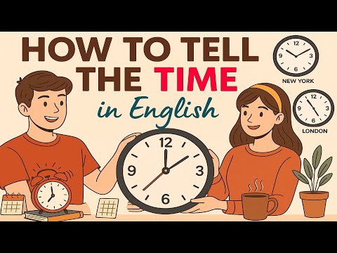 Видео: Как определить время по-английски | Объяснение понятий AM, PM, O’Clock | Легкий разговорный англи...