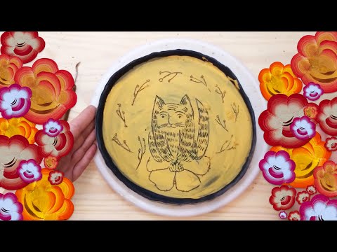 Видео: Мастер-класс «Декорирование керамики в технике сграффито»