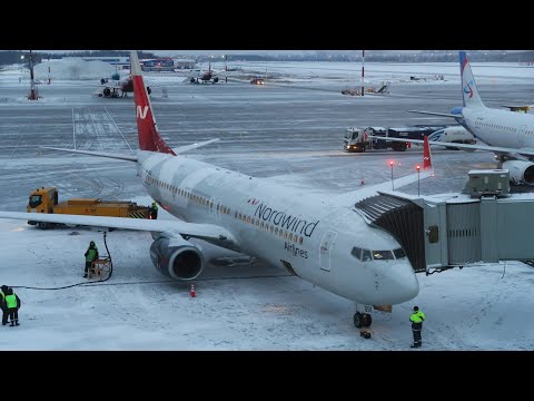 Видео: Boeing 737-800 а/к Nordwind Airlines | Рейс Санкт-Петербург - Стамбул