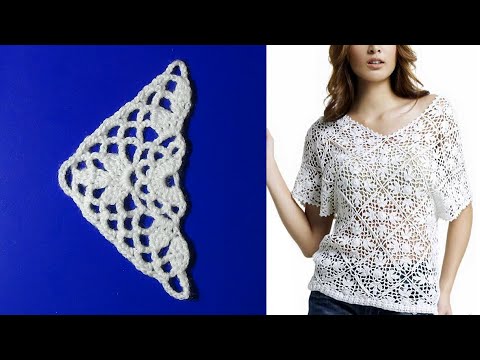 Видео: Как связать половинку мотива для топика. МК.