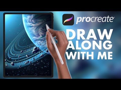 Видео: Учебник Procreate на космическую тематику 180