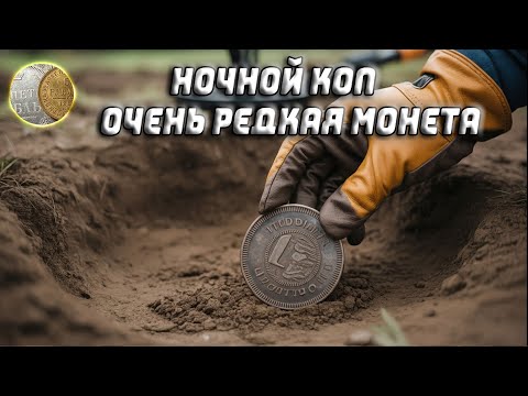 Видео: 0408 / Очень редкая монета / Завершение ночного копа на поле / Поиск монет и кладов с XP Deus 2